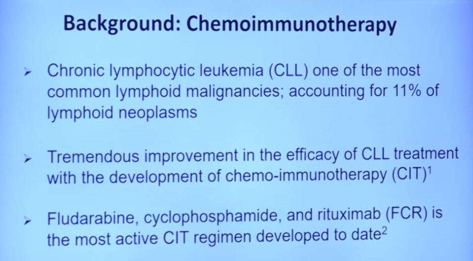 Ibrutinib/rituximab is superior to FCR for younger CLL patients in the frontline setting