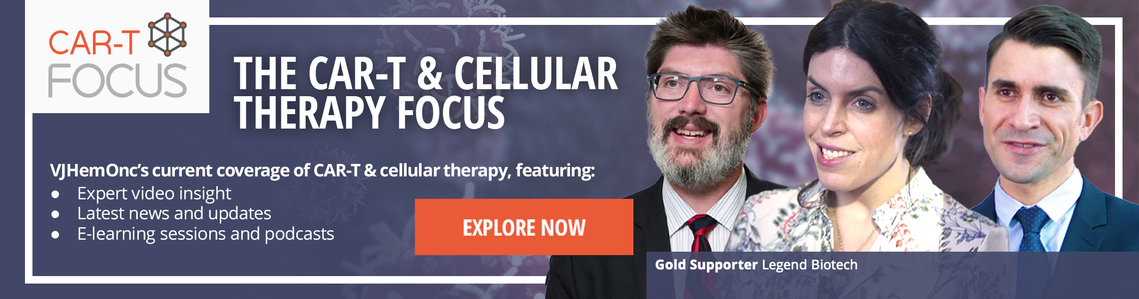 CAR-T wide banner supporter image with Frederick Locke, Claire Roddie 