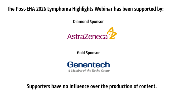 Lymphoma Post-EHA 2026 highlights webinar sponsors