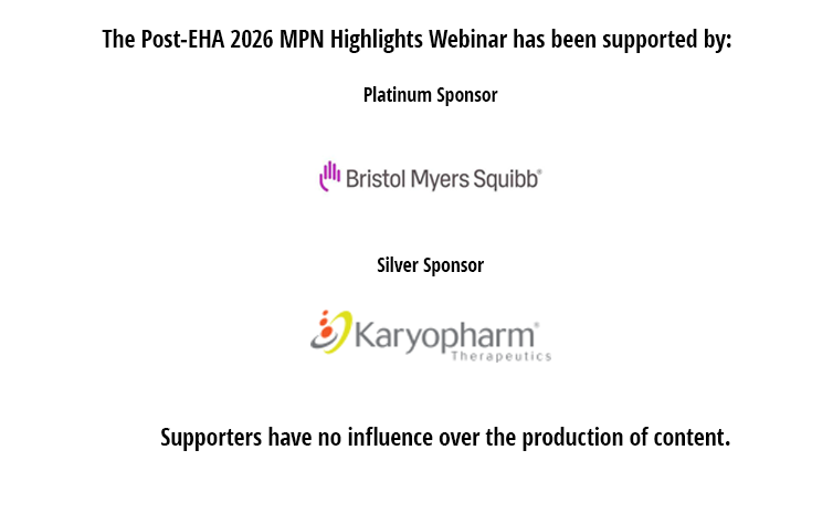 Post-EHA MPN highlights webinar supporters